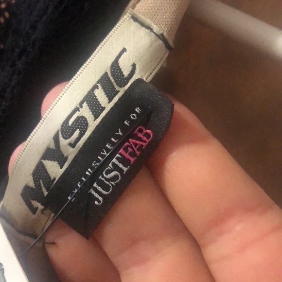 Black lace dress. Brand: JustFab Size: L - Picture 7 of 8